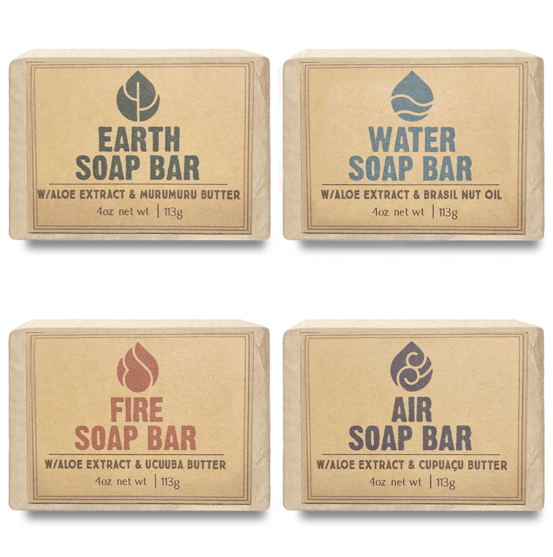 4 Elements Inspired Soap Bars - Radiant Crush