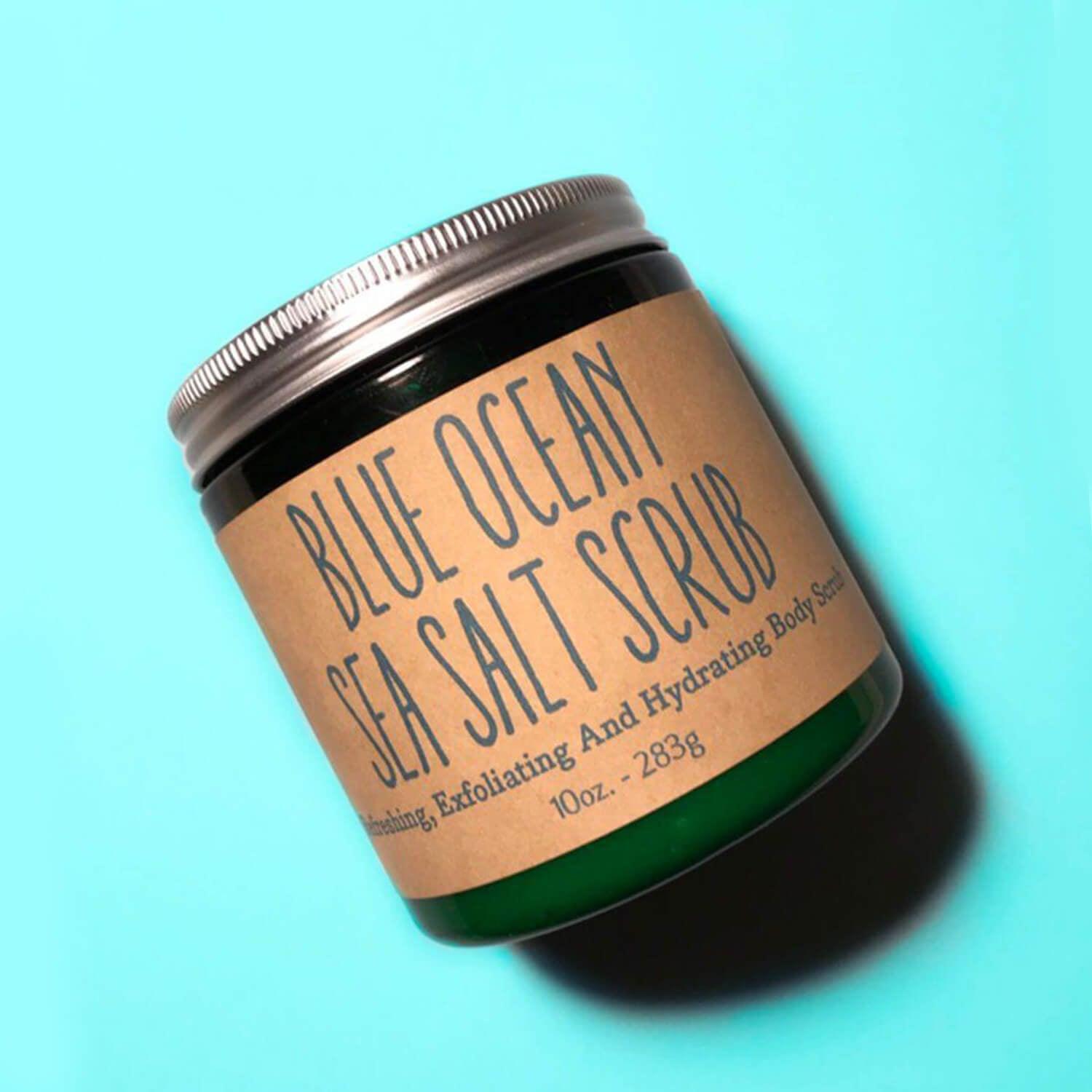Blue Ocean Sea Salt Body Scrub 10oz - Radiant Crush