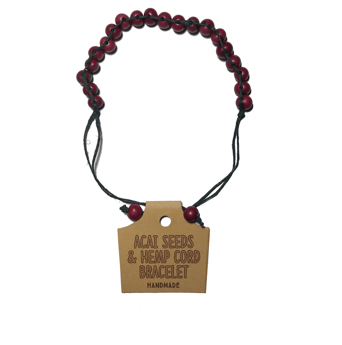 Eco Friendly Açaí and Hemp Cord Bracelet - Radiant Crush
