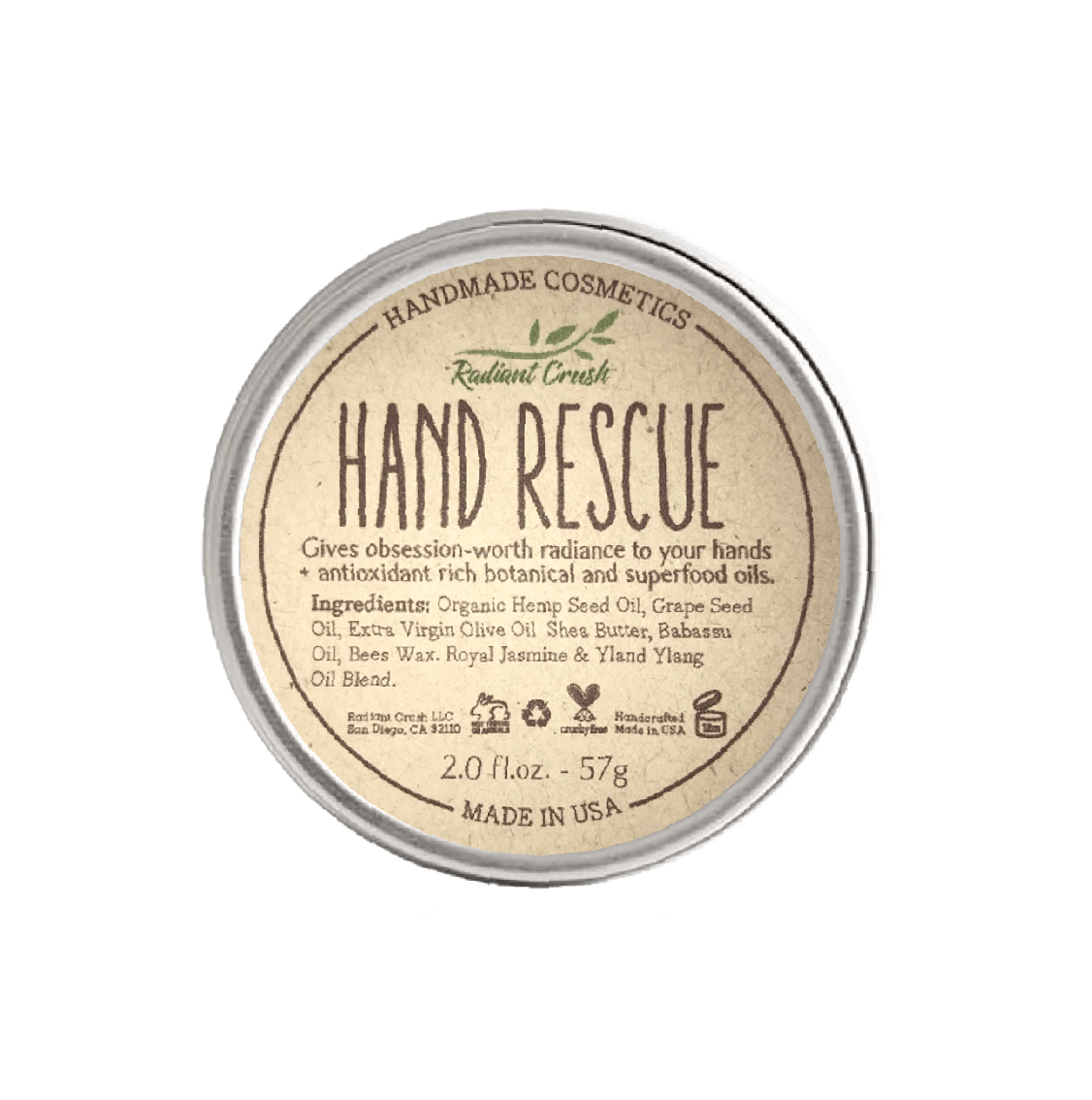 Hand Rescue Salve For Rough, Dry Hands - Radiant Crush