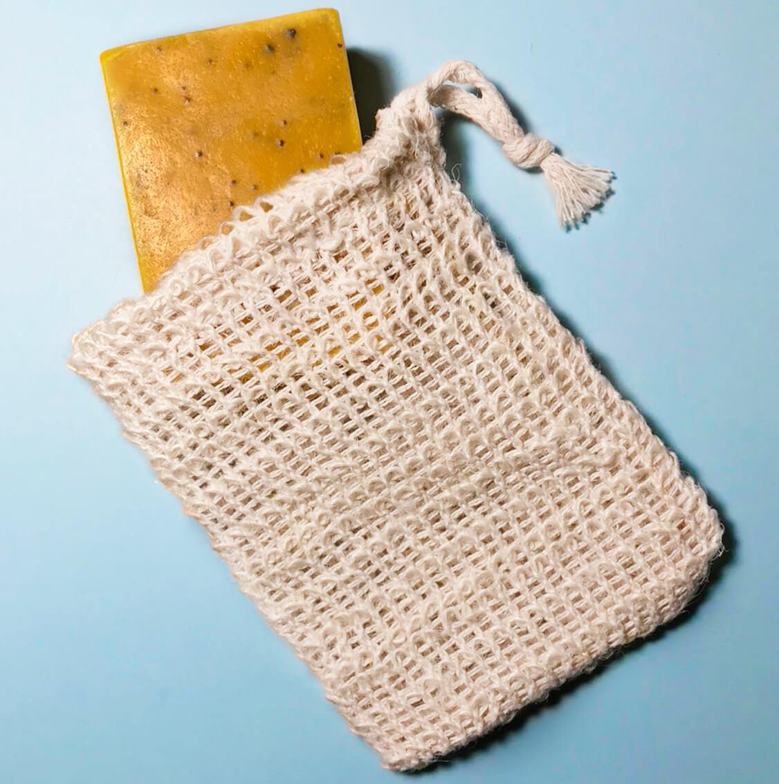 Sisal Exfoliating Soap Pouch Holder - Radiant Crush