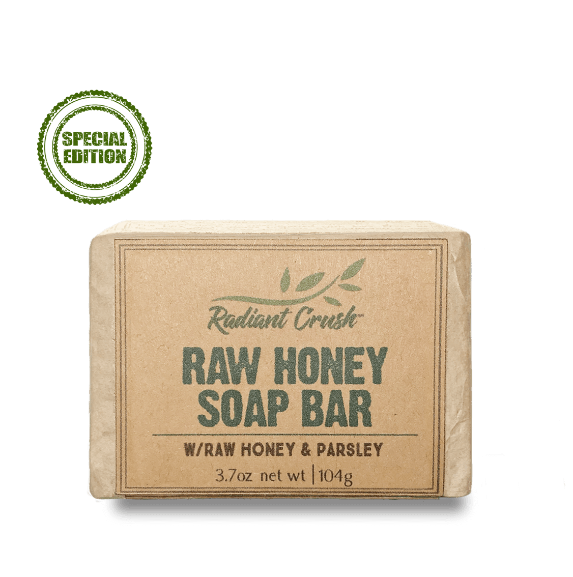 Raw Honey & Parsley Soap Bar - Radiant Crush