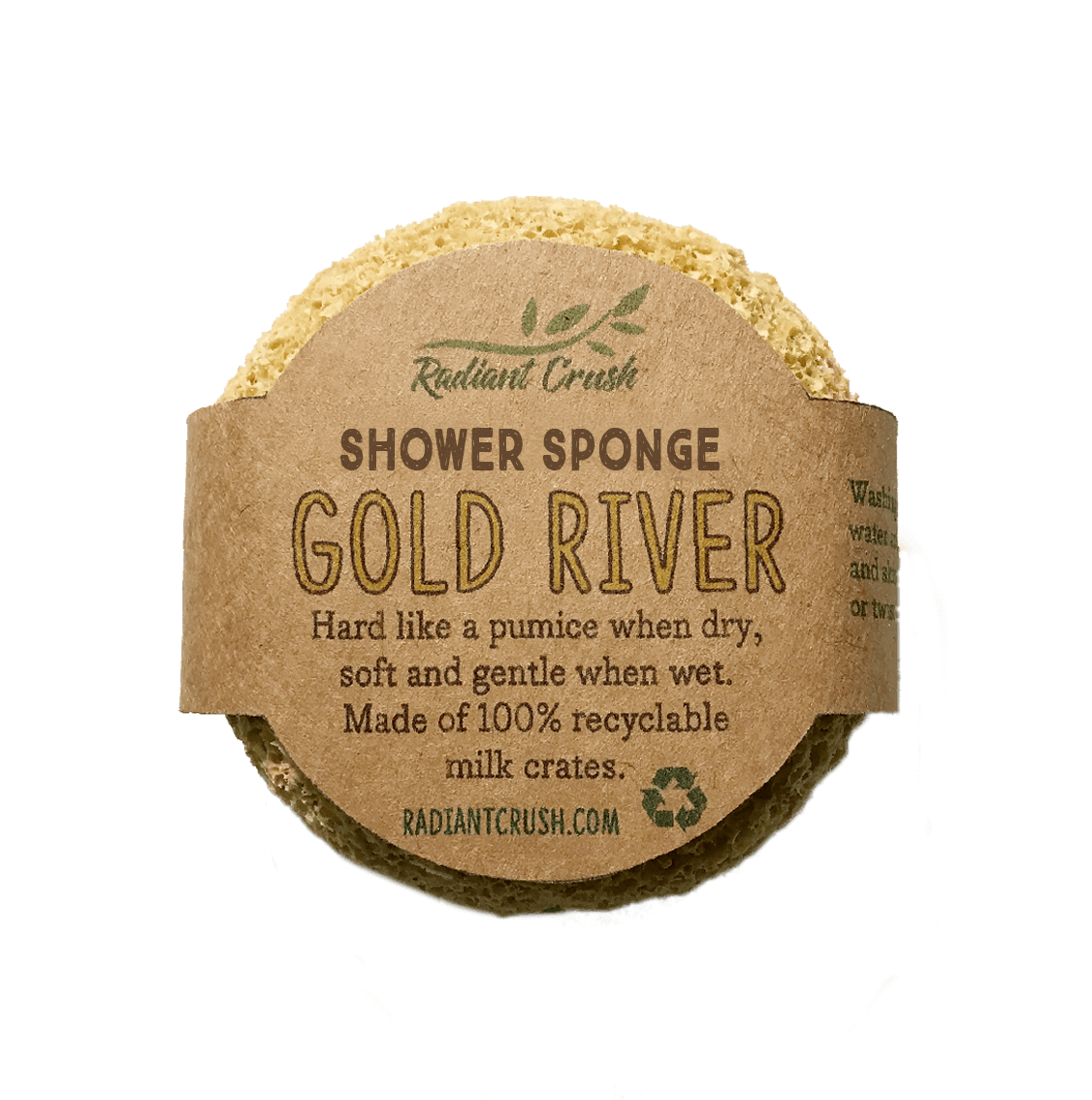 Gold River Sustainable Shower Sponge - Radiant Crush