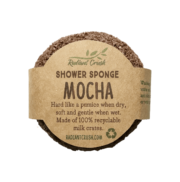 Mocha Sustainable Shower Sponge - Radiant Crush