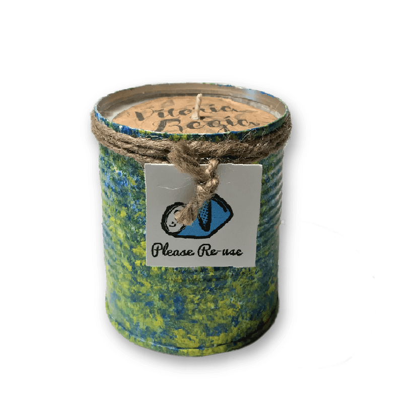 Vitoria Regia Candle in Repurposed Can - Radiant Crush